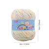 Multicolor Wool Yarn 50g/Roll Yarn Ball Practical DIY Hand Knitting  For Basket Carpets