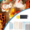 25 шт. Практичный набор инструментов для лепки из глины для DIY, ручная работа, искусство, ремесло, набор инструментов для резьбы по воску, набор инструментов для формовки, полный набор