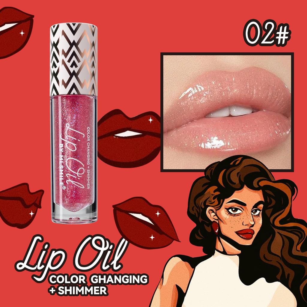 Pearl Temperature Change Lip Oil Увлажняет и увлажняет масло для губ Color Change Lip Glaze