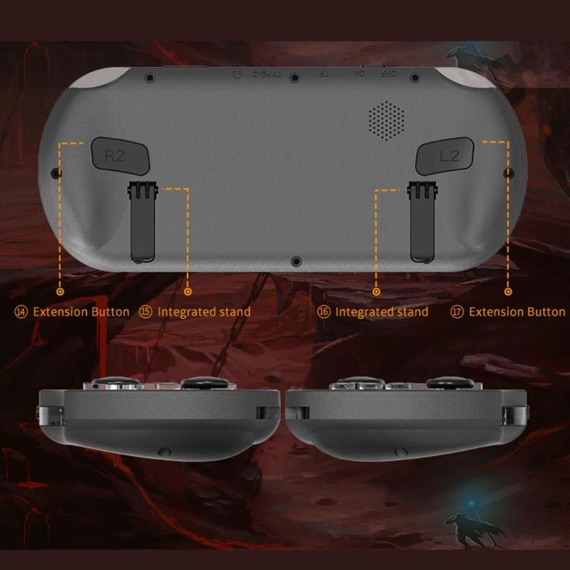 Ручная игровая консоль с аккумулятором большой емкости для длительных игровых сессий, 4,5-дюймовый экран, игровая машина с картой памяти 64 ГБ