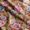 Chinese Floral Print,  Cotton Cambric, Quilting Fabric Sold by The Yard 42 Inch Wide, Medium Weight Cotton Fabric, Sewing  Supplies,Beige &