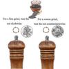 Pepper Grinder,wood Salt And Pepper Grinder Mills Sets,2 Pack,retro - RiRi