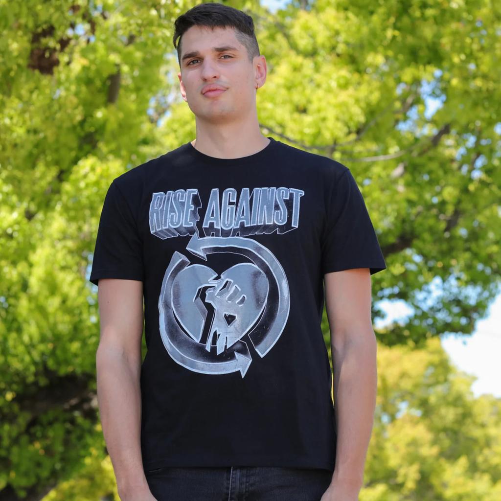 Fashion Hip Hop Usa Rise Against Punk Band Graphic Unisex Womens Cotton TShirt Streetwear Vintage Fashion Unisex Summer Casual Tee