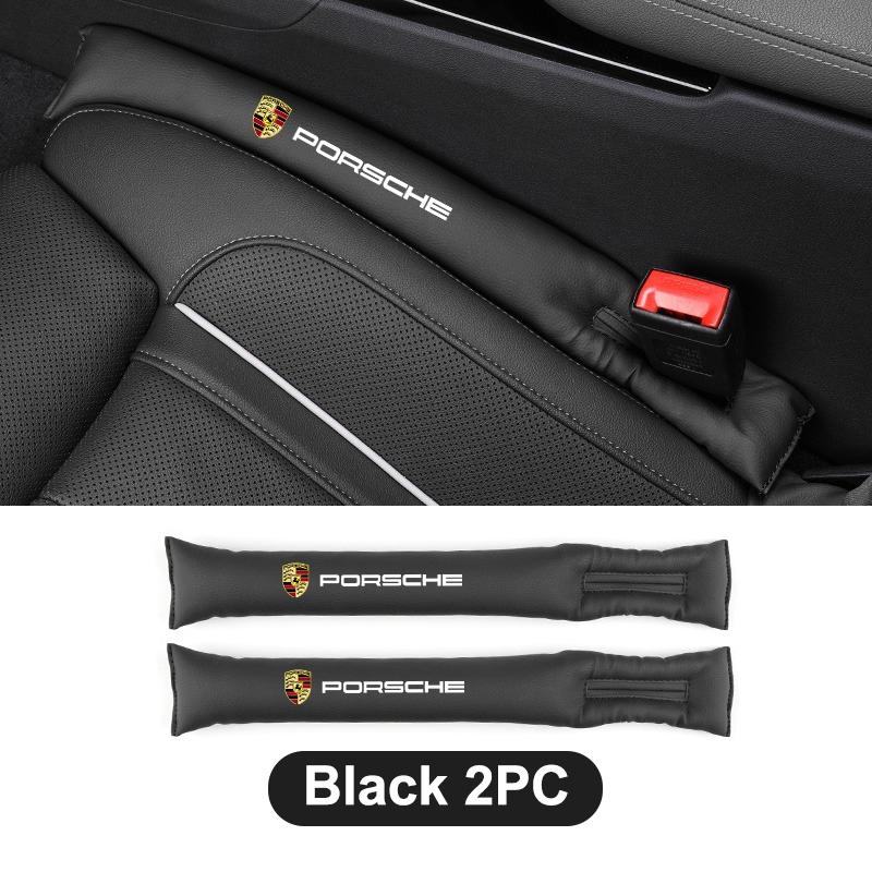 For Porsche MO71/2pcs Car Seat Gap Filler Strip Leak-proof Filler Padding for Porsche 911 718 Cayenne Cayman Panamera Macan Boxster Accessories