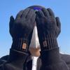 Сезон вязания из шерсти мужская езда на электромобиле вождение многослойная защита от холода