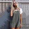 Womens Stylish Summer Bib Pants Shorts Playsuit With Comfortable Fit And Trendy Design
