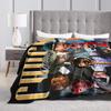 Norris Actor Vintage Poster Throw Blanket Soft Comfy Funny Blanket  For Sofa Home Travel Flannel Bedspread Bed Cover