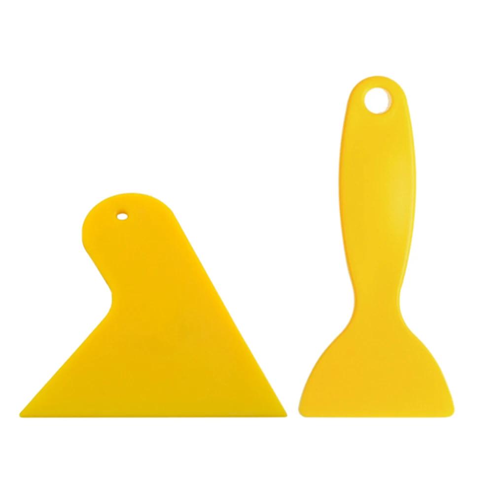 1-2Pcs Universal Car Film Wrap Scraper Phone Film Sticker Installation Tools Auto Window Snow Shovel Wiper Squeegee Clean Tool