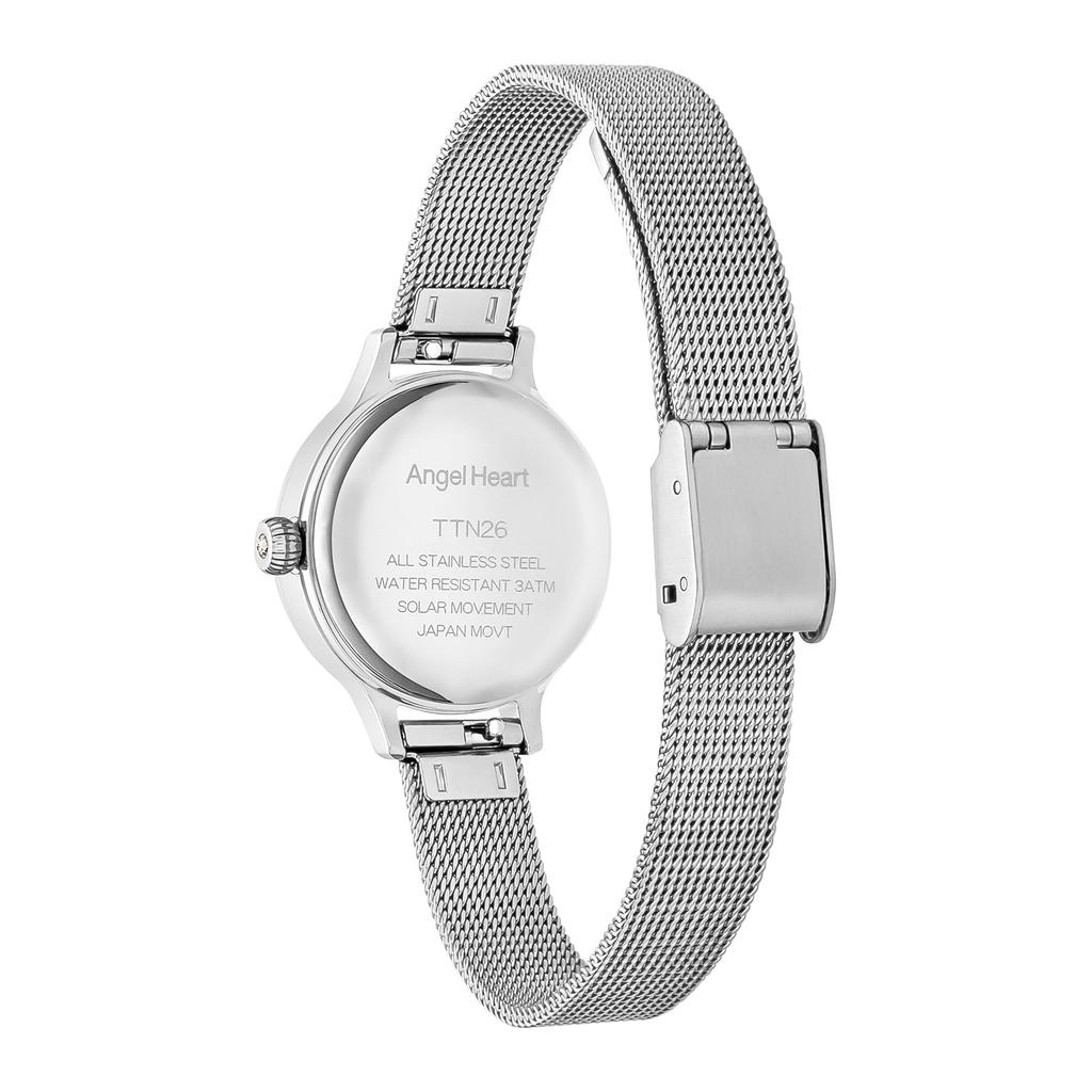 Angel Heart Twinkle Time Серебряный циферблат Нержавеющая сталь Солнечная батарея 26MM Обычная гарантия TTN26SS Серебряный [ANGELHEART] Женские