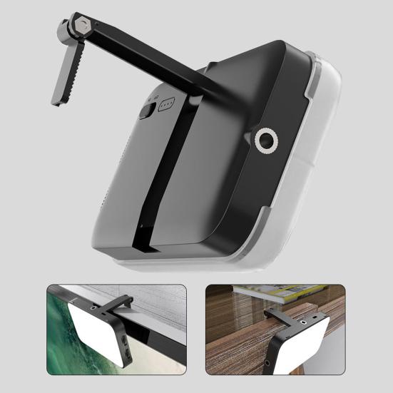 Светодиодный заполняющий свет с регулируемым кронштейном, сверхъяркий, компактный, портативный, перезаряжаемый, заполняющий свет, светильник для селфи с мягким рассеивателем