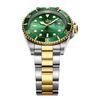 Мужские зеленые часы Submariner Date из нержавеющей стали – Высококлассный минимализм, Водонепроницаемые, Вращающийся безель, Спортивный дизайн для студентов