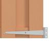 Garden Gate 100 x 80 cm WPC and Aluminum Brown