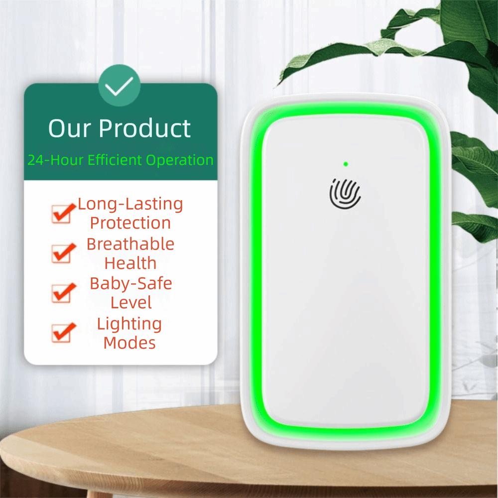 US UK EU Plug Air Cleaner Small Negative Ion Generator Odor Removal Air Ionizer  Basement