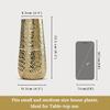 Металлическая ваза для цветов, Arrow Engrave Metal Vase (Golden, VA10074),  Behoma