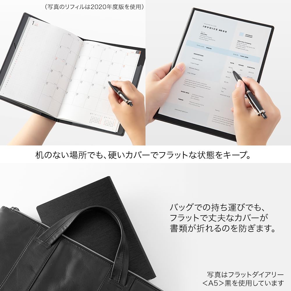 Midori Flat 2026 A5 22390006 October Diary, Monthly, White, (Starts 2025)