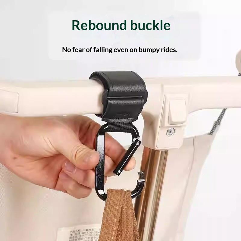 2Pcs Universal Stroller Hooks Clip Heavy Duty Hanging Accessory For Diaper Bags Compatible With Prams/Shopping Carts/Car Seats