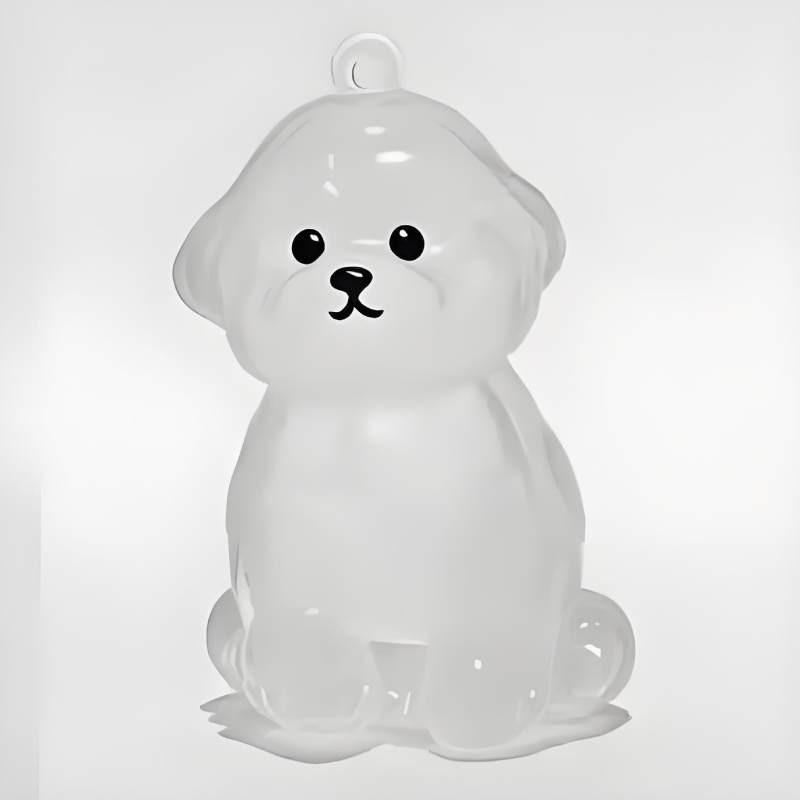 Pet Hair Storage Box Resin Cute Animal Keychain For Collectors And Giftgiving