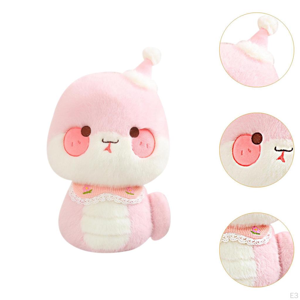 Мультяшная змея, плюшевая игрушка, декор на китайский год, очаровательная подушка для объятий, весенний фестиваль