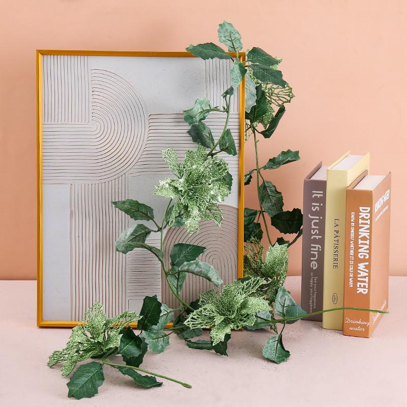 Christmas Party Decor With Hollow Glitter Vines For Seasonal Home Accent