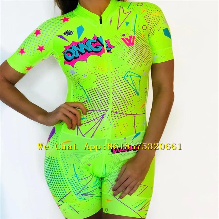 2025 Женский триатлонный велокомбинезон Летний короткий рукав Купальный костюм Индивидуальная одежда для велоспорта Комбинезон Ropa Ciclismo