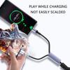 Кабель USB C, двойной кабель для автомобильного зарядного устройства типа C, спиральный шнур для зарядки USB A — Type C, быстрый шнур для телефонов и планшетов 6A USB Type C