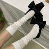 Корейский стиль женские чулки однотонные длинные носки чулки хлопок вязание японская мода школьницы гольфы чулки