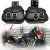 Черные седельные сумки с боковым отделением для Harley Dyna Softail Sportster Touring Street Bob/Kawasaki VN Classic Nomad Drifter 1500