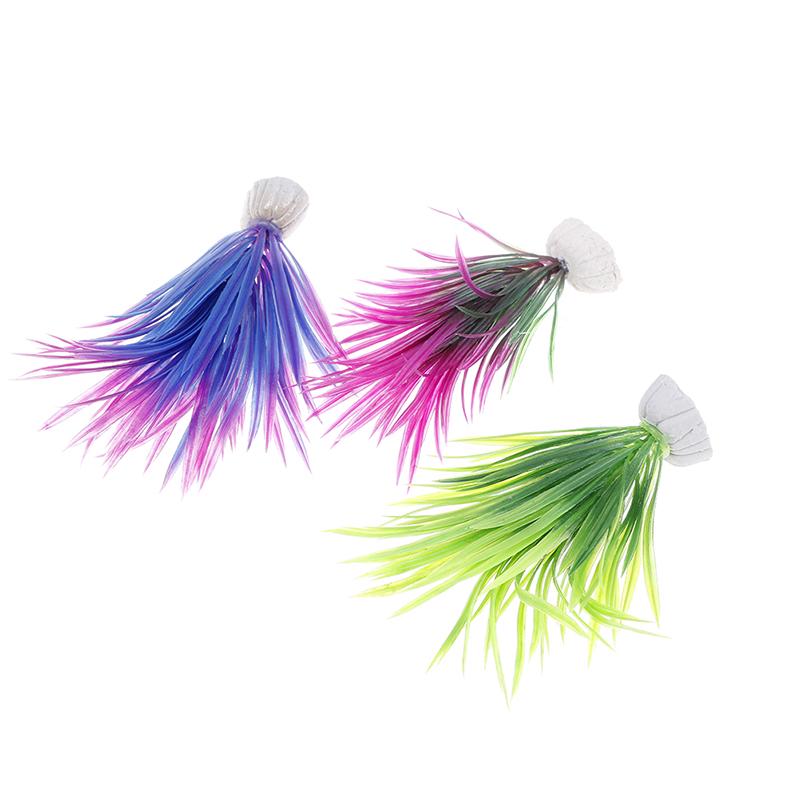 Орнамент Искусственное зеленое растение Трава Аквариум Поддельный Пластиковый Декор