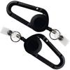 Badge Holder with Carabiner Clip Lightweight Portable Widely Used Heavy-Duty Retractable Badge Clip Key Holder