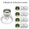 Wearable Breast Pump Portable Hands Free Electric Breast Pump for Breastfeeding LED Screen 4 Modes