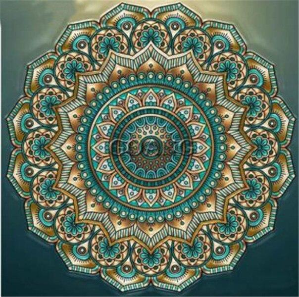 5d Diy Алмазная картина Мандала Алмазная вышивка Крестиком Цветочные картинки Стразы Мозаика Decortion