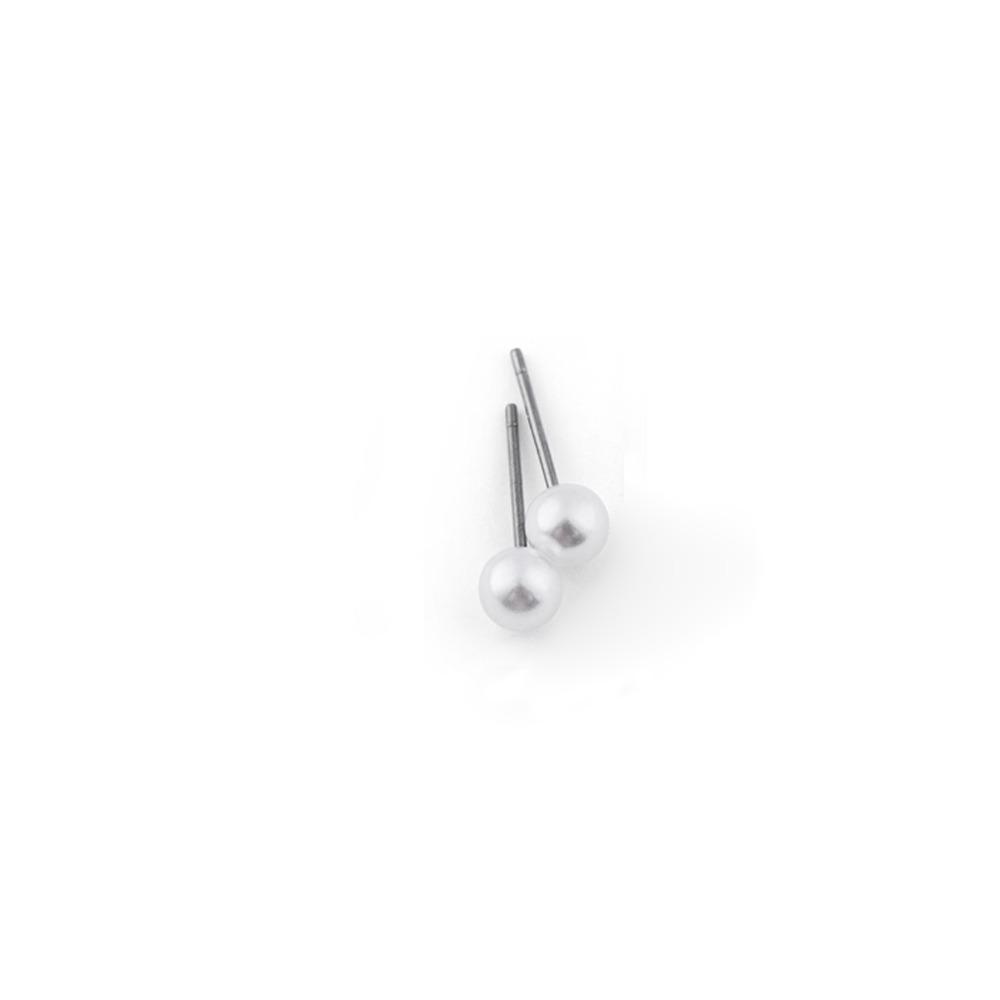 Round Shape Round Ball Earrings 4mm 5mm 6mm 8mm 10mm 12mm Ear Stud New Pearl Earrings Women