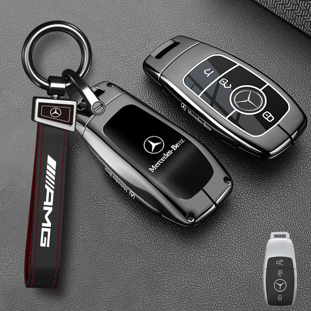 Car key Rings For Mercedes Benz A B C E S Class W204 W205 W212 W213 W176 GLC CLE CLA GLB GLC GLS AMG W177 W222 Key Case Cover BD1