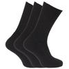 Mens Wool Blend Non Elastic Top Light Hold Socks (Pack Of 3)