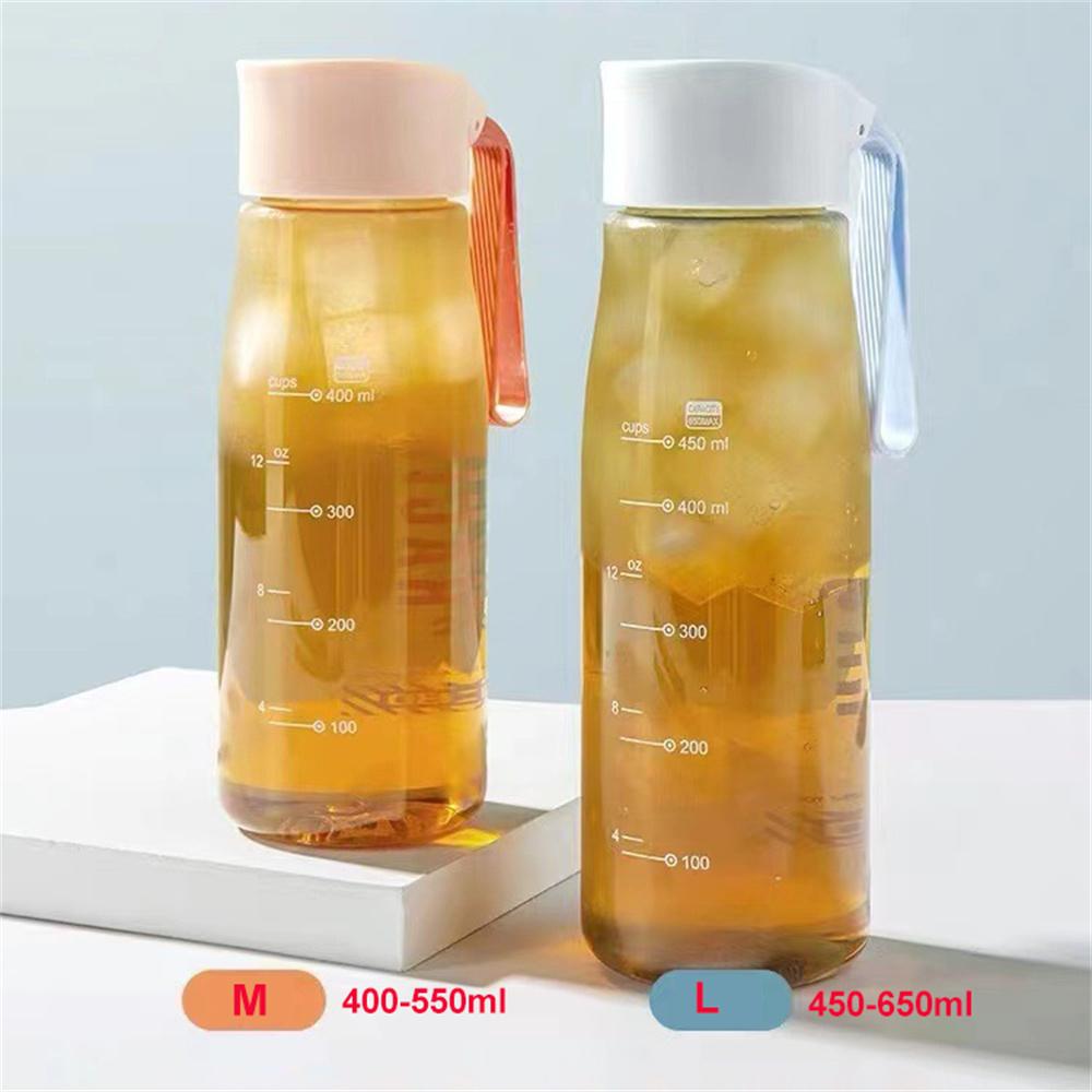 Portable Rope 550 650ml Plastic Clear Running Sports Water Bottle Cup Student Male Female Summer Handy Cup BPA Free