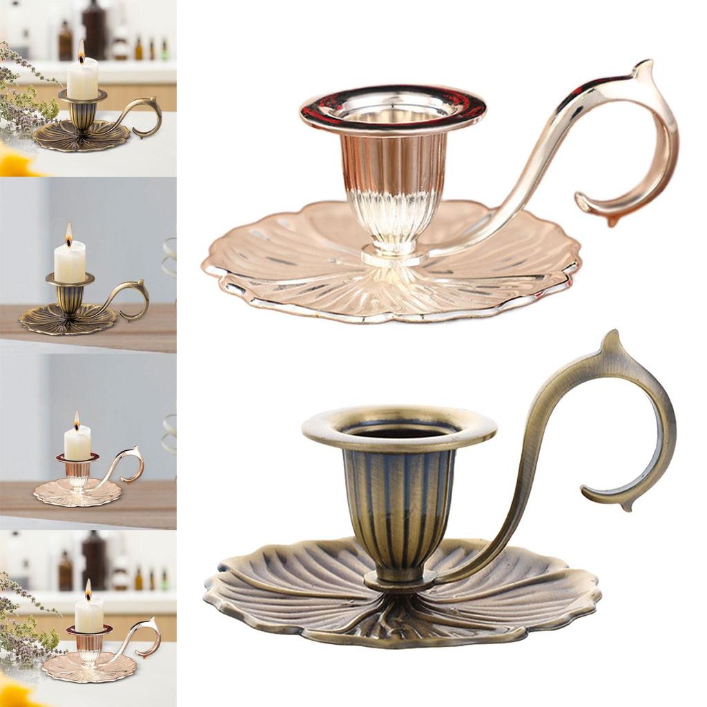 Винтажный подсвечник для конических свечей Ретро ручной подсвечник