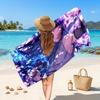 Hinata Hyuga Printed Swim Towel, Portable Water Absorbent Towel for Beach Camping Daily Bathroom Use