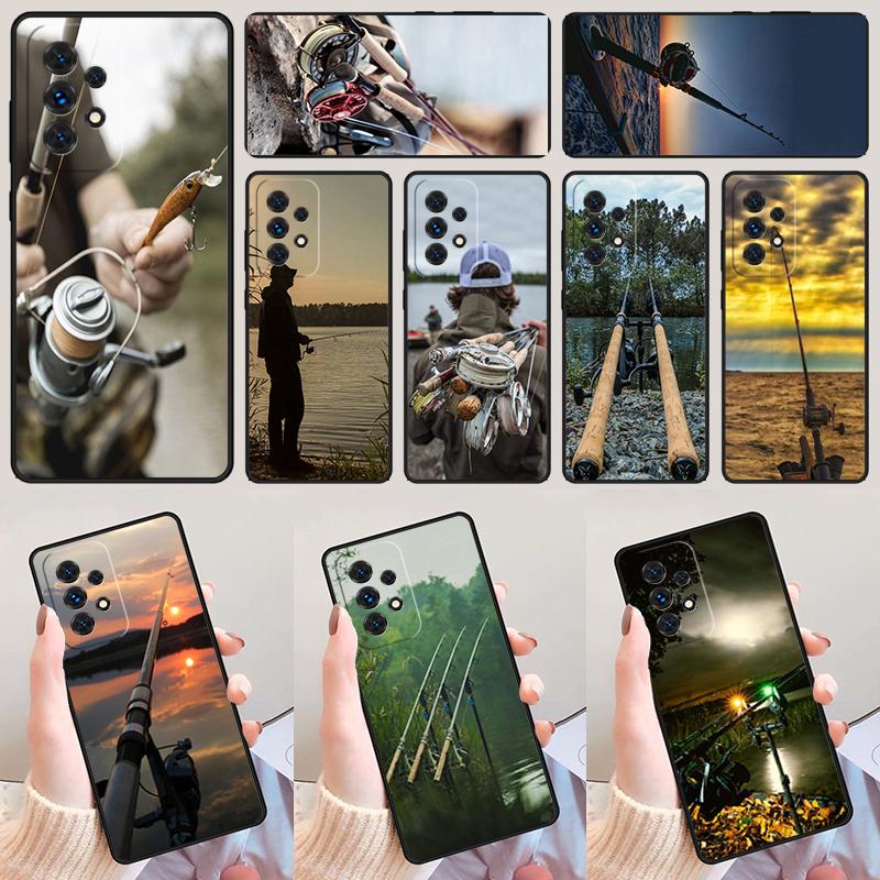 Чехол для телефона Рыбалка Карп Удочка Для Samsung Galaxy A42 A31 A40 A51 A71 A32 A80 A91 A52 A72 A73 A20e A21S A50 A70 A11 A12 Чехол