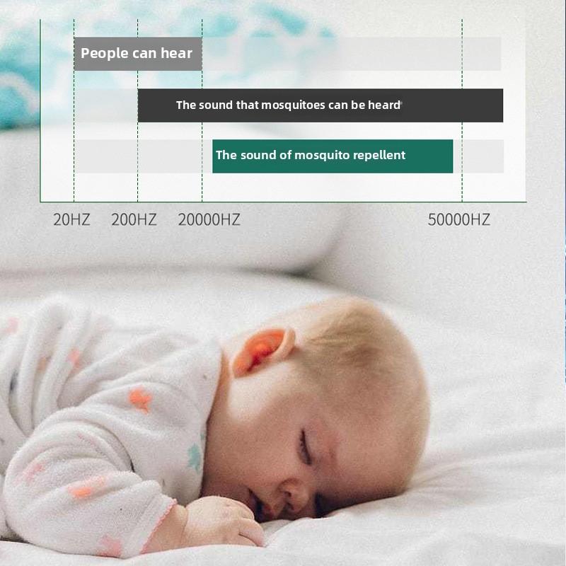 Звуковой репеллент от комаров и ночник с защитой от насекомых для дома, бесшумное удаление клещей для матери и ребенка, светодиодная защита глаз от комаров