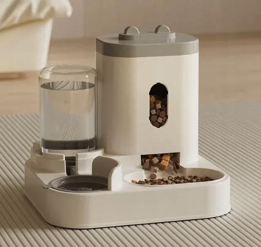 2In1 Automatic Food And Water Feeder Double Bowl For Dog Cat Dispenser