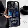 Ae86 Lion Black Design Art Protective Phone Cases for Samsung S24 S23 S22 Ultra A15 A14 S21 FE A54 A12 A25 A35 A53 Angel Eyes TPU Back Cover