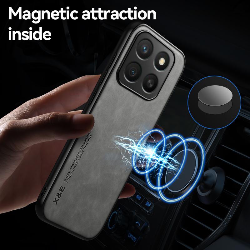 Модный кожаный чехол-фунда для Honor 400 Smart X7D 400 Pro Lite Case Ультратонкий автомобильный магнитный защитный чехол для Honor X7D Capa