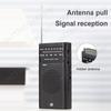 Full Band AM FM Radio 3.5mm AUX Portable Pointer Radio Telescopic Antenna Stereo Radio Best Reception for Running Camping Travel