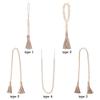 DIY Home Decor Ornament Farmhouse With Jute Rustic Tassels String Wall Hanging Wood Bead Garland