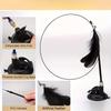 Interactive Cat Toy Handfree Cat Stick Playing Kitten Playing Teaser Wand Toy Suction Cup Feather Cat Wand Pet Supplies