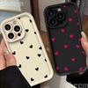 Чехол для телефона iPhone 16 15 13 14 Pro Max 11 12 13 7 8 16 Plus XR X XS Max SE2022 С принтом 'Сердце' Матовый Мягкий Ударопрочный Чехол