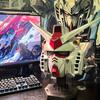 1:1 Шлем Rx-78-02 Киберпанк Vol.1 Маска Меха Робот Шлем Со Световым Сенсорным Управлением Модный Косплей Костюм Детская Игрушка на Хэллоуин Подарок