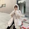 Loose Fluffy Velvet Jacket Female Winter Imitation Rabbit Rabbit Fur In The Long Model Thick Hooded Coat