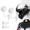 DRAVELEXO Helmet Motorcycle Helmet Motorcycle Helmet Holder with Motorcycle Helmet Set of 2 Hanger, Mount, Wall-Mounted Hook, 180-Degree Rotation,