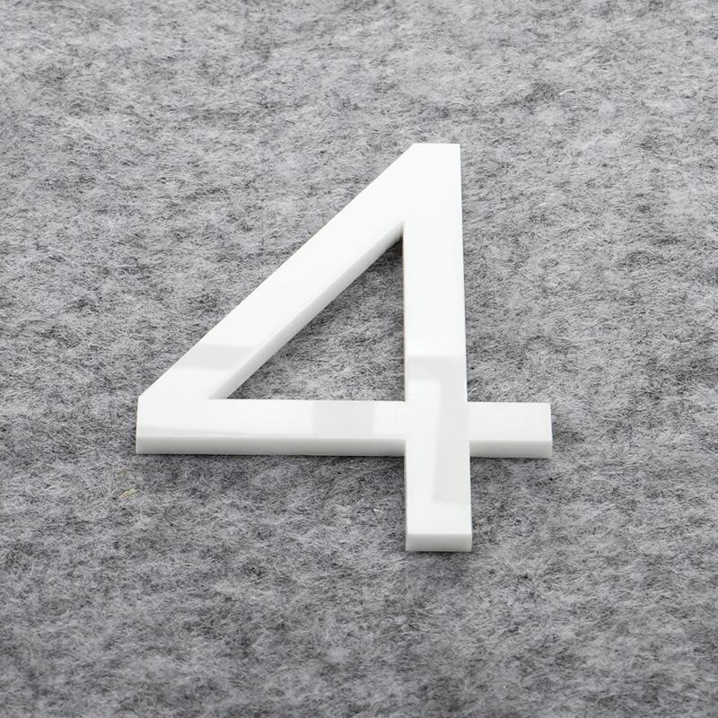 Матовая бронза золото 3D акриловые буквы номер дома настенные наклейки